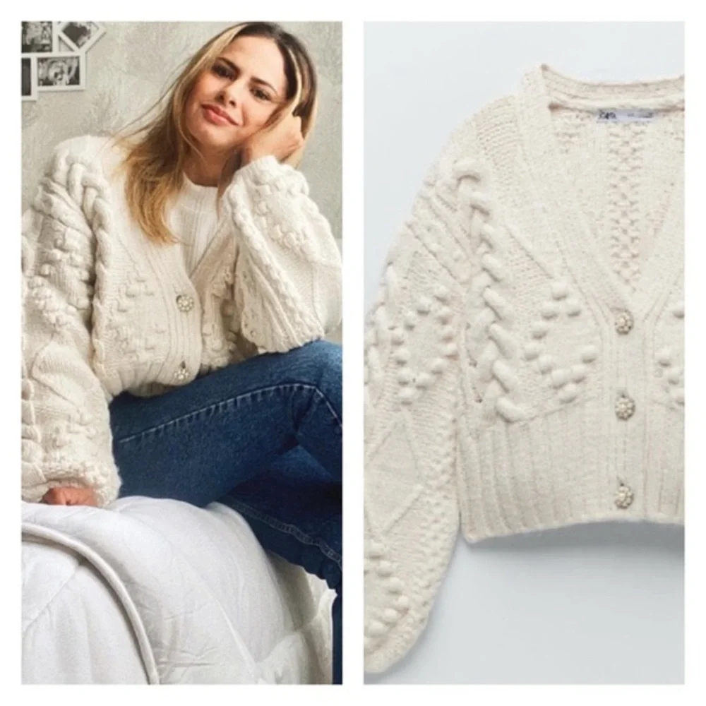 ZARA - knit cardigan - Picture 3 of 3